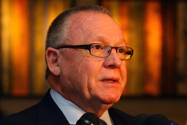 CARY, NC - JANUARY 29:  Jim Rutherford, President and General Manager of the Carolina Hurricanes attends the Board of Governor's Meeting during the 2011 NHL All-Star Weekend at the Umstead Hotel on January 29, 2011 in Cary, North Carolina.  (Photo by Bill Wippert/NHLI via Getty Images)