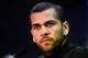BARCELONA, SPAIN - MARCH 31: Dani Alves of FC Barcelona faces the media during a press conference ahead the UEFA Champions League Quarter Final first leg match against Atletico de Madrid at Sant Joan Despi Sport Complex on March 31, 2014 in Barcelona, Spain. (Photo by David Ramos/Getty Images)