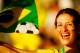 BERLIN - JUNE 13: A Brazilian fan enjoys the sunshine prior to the FIFA World Cup Germany 2006 Group F match between Brazil and Croatia played at the Olympic Stadium on June 13, 2006 in Berlin, Germany. (Photo by Clive Mason/Getty Images)