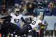 New Orleans Saints' Curtis Lofton is seen during the first half of an NFL wild-card playoff football game against the Philadelphia Eagles, Saturday, Jan. 4, 2014, in Philadelphia. (AP Photo/Michael Perez)
