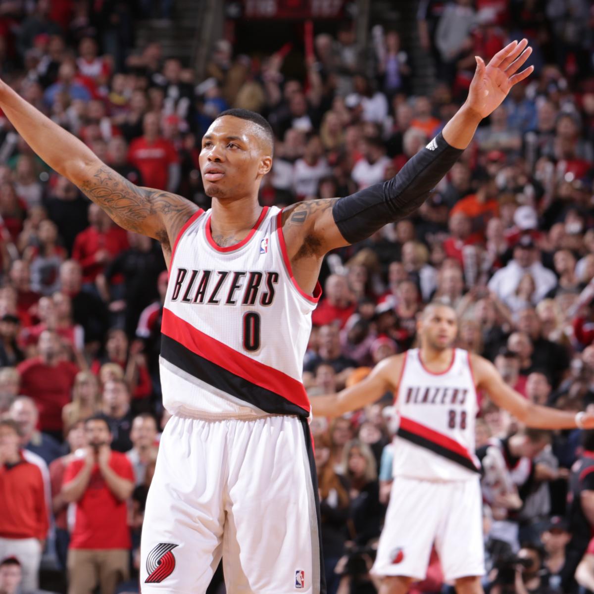 Trail Blazers' Damian Lillard off to Historic Start in Playoff Career | Bleacher ...1200 x 1200