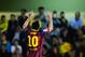 VILLARREAL, SPAIN - APRIL 27: Lionel Messi of FC Barcelona celebrates after scoring his team's third goal during the La Liga match between Villarreal CF and FC Barcelona at El Madrigal on April 27, 2014 in Villarreal, Spain. (Photo by David Ramos/Getty Images)
