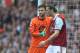 Hugo Lloris pats the tormentor of his Tottenham team, Andy Carroll, on the head during their 3-0 loss to West Ham United.