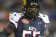 North outside linebacker Michael Sam (55) of Missouri runs to the sidelines during the second half of the Senior Bowl NCAA college football game on Saturday, Jan. 25, 2014, in Mobile, Ala. (AP Photo/G.M. Andrews)