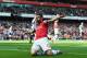 LONDON, ENGLAND - MAY 04: Olivier Giroud of Arsenal after scoring during the Barclays Premier League match between Arsenal and West Bromwich Albion at the Emirates Stadium on May 4, 2014 in London, England. (Photo by Shaun Botterill/Getty Images)