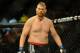 Aug 31, 2013; Milwaukee, WI, USA; Josh Barnett gets ready to fight during the UFC-164 bout at BMO Harris Bradley Center. Mandatory Credit: Benny Sieu-USA TODAY Sports