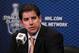 PHILADELPHIA, PA - MAY 01: Head Coach of the Philadelphia Flyers Peter Laviolette speaks to the media after being defeated by the New Jersey Devils 4-1 in Game Two of the Eastern Conference Semifinals during the 2012 NHL Stanley Cup Playoffs on May 1, 2012 at the Wells Fargo Center in Philadelphia, Pennsylvania. (Photo by Len Redkoles/NHLI via Getty Images)