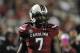 South Carolina's Jadeveon Clowney warms up before the start of an NCAA college football game against Florida Saturday, Nov. 16, 2013, at Williams-Brice Stadium in Columbia, S.C. (AP Photo/ Richard Shiro)