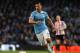 Manchester City's Sergio Aguero during the English Premier League soccer match between Manchester City and Sunderland at The Etihad Stadium, Manchester, England, Wednesday, April 16, 2014. (AP Photo/Rui Vieira)