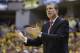 Washington Wizards head coach Randy Wittman during the second half of game 1 of the Eastern Conference semifinal NBA basketball playoff series against the Indiana Pacers in Indianapolis, Monday, May 5, 2014. The Wizards defeated the Pacers 102-96. (AP Photo/Michael Conroy)