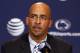 STATE COLLEGE, PA - JANUARY 11: James Franklin, head coach of the Penn State Nittany Lions addresses the media on January 11, 2014 at Beaver Stadium in State College, Pennsylvania. (Photo by Justin K. Aller/Getty Images)