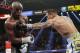 Marcos Maidana, right, from Argentina, throws a left to the body of Floyd Mayweather Jr. in their WBC-WBA welterweight title boxing fight Saturday, May 3, 2014, in Las Vegas. (AP Photo/Eric Jamison)