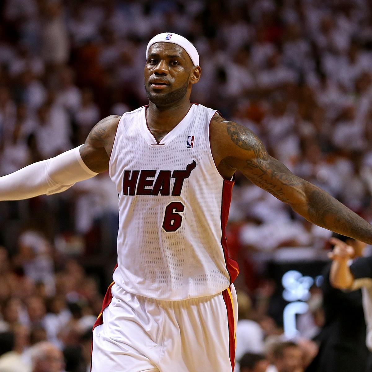 Heat's LeBron James Youngest Ever to Record 4,000 Career NBA Playoff Points | Bleacher ...