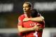 LONDON, ENGLAND - MARCH 04: Rio Ferdinand of Manchester United hugs teammate Patrice Evra after victory in the Barclays Premier League match between Tottenham Hotspur and Manchester United at White Hart Lane on March 4, 2012 in London, England. (Photo by Mike Hewitt/Getty Images)