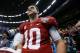 NEW ORLEANS, LA - JANUARY 02: AJ McCarron #10 of the Alabama Crimson Tide walks off the field after the Allstate Sugar Bowl at the Mercedes-Benz Superdome on January 2, 2014 in New Orleans, Louisiana. The Sooners defeated the Crimson Tide 45-31. (Photo by Kevin C. Cox/Getty Images)