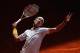 Kei Nishikori from Japan reacts after losing a point during a Madrid Open tennis tournament match against Feliciano Lopez from Spain in Madrid, Spain, Friday, May 9, 2014. (AP Photo/Andres Kudacki)