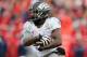 TUCSON, AZ - NOVEMBER 23: Running back De'Anthony Thomas #6 of the Oregon Ducks rushes the football during the college football game against the Arizona Wildcats at Arizona Stadium on November 23, 2013 in Tucson, Arizona. The Wildcats defeated the Ducks 42-16. (Photo by Christian Petersen/Getty Images)