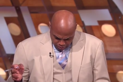 Shaq Messes with Charles Barkley's and Kenny Smith's Chairs for Our Amusement