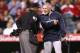 ANAHEIM, CA - MAY 05: Manager Joe Girardi of the New York Yankees shouts at home plate umpire Laz Diaz after Girardi was ejected for arguing a strike call in the eighth inning against the Los Angeles Angels of Anaheim at Angel Stadium of Anaheim on May 5, 2014 in Anaheim, California. (Photo by Stephen Dunn/Getty Images)