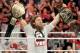 Daniel Bryan celebrates after winning the main event during Wrestlemania XXX at the Mercedes-Benz Super Dome in New Orleans on Sunday, April 6, 2014. (Jonathan Bachman/AP Images for WWE)