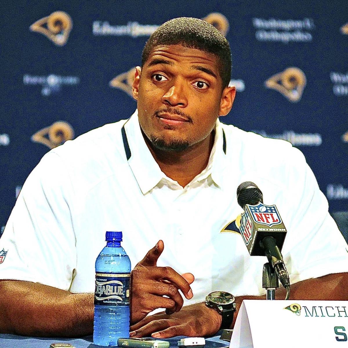 Michael Sam Speaks at Press Conference After Being Drafted by St. Louis Rams | Bleacher Report ...
