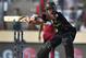 Australia's batsman Glenn Maxwell plays a shot during their ICC Twenty20 Cricket World Cup match against West Indies, in Dhaka, Bangladesh, Friday, March 28, 2014. (AP Photo/Aijaz Rahi)