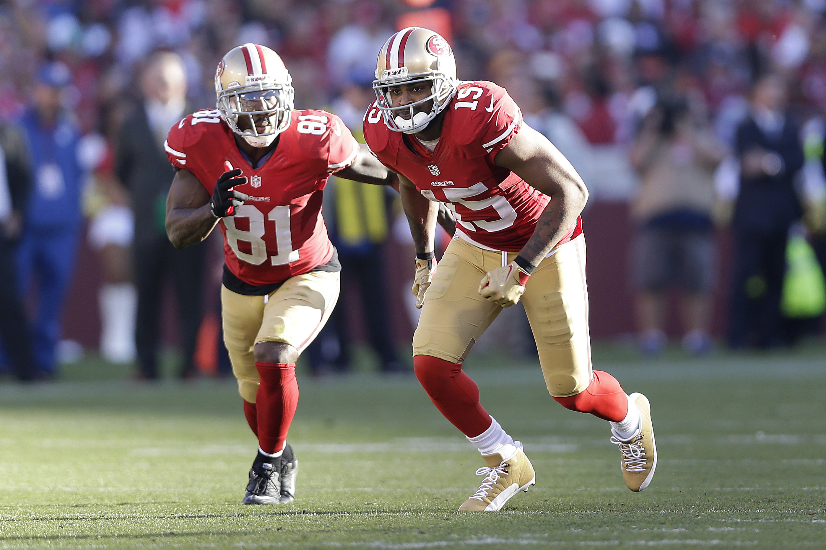 Wide receiver Anquan Boldin of the San Francisco 49ers in action News  Photo - Getty Images