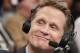 TNT commentator and former Chicago Bulls and San Antonio Spurs guard Steve Kerr broadcasts courtside for Game 4 of an NBA basketball first-round playoff series between the Toronto Raptors and the Brooklyn Nets at the Barclays Center, Sunday, April 27, 2014, in New York. New York Knicks President Phil Jackson told reporters he interviewed Kerr for the vacant New York Knicks coaching position. (AP Photo/Kathy Willens)