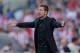 MADRID, SPAIN - MAY 11: Head coach Diego Simeone of Club Atletico de Madrid reacts during the La Liga match between Club Atletico de Madrid and Malaga CF at Vicente Calderon Stadium on May 11, 2014 in Madrid, Spain. (Photo by Denis Doyle/Getty Images)
