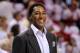 MIAMI, FL - MAY 22: Former Chicago Bull Scottie Pippen looks on as the Chicago Bulls play against the Miami Heat in Game Three of the Eastern Conference Finals during the 2011 NBA Playoffs on May 22, 2011 at American Airlines Arena in Miami, Florida. NOTE TO USER: User expressly acknowledges and agrees that, by downloading and or using this photograph, User is consenting to the terms and conditions of the Getty Images License Agreement. (Photo by Mike Ehrmann/Getty Images)