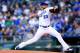 KANSAS CITY, MO - MAY 13: Starting pitcher James Shields #33 of the Kansas City Royals pitches during the 1st inning of the game at Kauffman Stadium on May 13, 2014 in Kansas City, Missouri. (Photo by Jamie Squire/Getty Images)