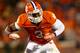 CLEMSON, SC - NOVEMBER 14: Vic Beasley #3 of the Clemson Tigers during their game at Clemson Memorial Stadium on November 14, 2013 in Clemson, South Carolina. (Photo by Streeter Lecka/Getty Images)