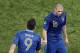 France's Karim Benzema is substittued by Olivier Giroud during the Euro 2012 soccer championship Group D match between Ukraine and France in Donetsk, Ukraine, Friday, June 15, 2012. (AP Photo/Vadim Ghirda)