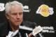 Los Angeles Lakers general manager Mitch Kupchak talks during a news conference in El Segundo, Calif., Tuesday, Feb. 19, 2013, about the death of team owner Jerry Buss. Buss died in Los Angeles on Monday. (AP Photo/Chris Carlson)