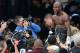 LAS VEGAS, NV - MAY 03: Floyd Mayweather Jr. celebrates after defeating Marcos Maidana by majority decision in their WBC/WBA welterweight unification fight at the MGM Grand Garden Arena on May 3, 2014 in Las Vegas, Nevada. (Photo by Ethan Miller/Getty Images)