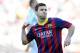 FC Barcelona's Lionel Messi reacts after scoring during a Spanish La Liga soccer match against Betis at the Camp Nou stadium in Barcelona, Spain, Saturday, April 5, 2014. (AP Photo/Manu Fernandez)