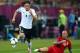 L'VIV, UKRAINE - JUNE 09: Mesut Ozil of Germany breaks past Raul Meireles of Portugal during the UEFA EURO 2012 group B match between Germany and Portugal at Arena Lviv on June 9, 2012 in L'viv, Ukraine. (Photo by Alex Livesey/Getty Images)