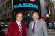 In this photo provided by NASDAQ, University of Alabama head football coach Nick Saban, left, poses with Notre Dame head football coach Brian Kelly outside of the NASDAQ MarketSite in New York, Wednesday, Dec. 5, 2012. (AP Photo/NASDAQ, Zef Nikolla)