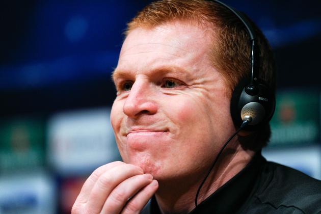 BARCELONA, SPAIN - DECEMBER 10: Celtic manager Neil Lennon faces the media ahead their UEFA Champions League Group H match between FC Barcelona and Celtic FC at the Camp Nou Stadium on December 10, 2013 in Barcelona, Spain. (Photo by David Ramos/Getty Images)