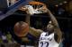 Kansas' Andrew Wiggins dunks the ball during the second half of a second-round game against Eastern Kentucky in the NCAA college basketball tournament Friday, March 21, 2014, in St. Louis. Kansas won 80-69. (AP Photo/Jeff Roberson)