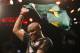 Anderson Silva, from Brazil, celebrates after defeating Stephan Bonnar, from the United States, during their light heavyweight mixed martial arts bout at UFC153 in Rio de Janeiro, early Sunday, Oct. 14, 2012. (AP Photo/Felipe Dana)