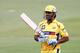 DURBAN, SOUTH AFRICA - OCTOBER 22: MS Dhoni of Chennai is dismissed during the Champions League twenty20 match between Chennai Super Kings and Yorkshire Carnegie at Sahara Stadium Kingsmead on October 22, 2012 in Durban, South Africa. (Photo by Anesh Debiky / Gallo Images/Getty Images)