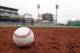 May 21, 2014; Pittsburgh, PA, USA; A baseball sits on the field before the Pittsburgh Pirates host the Baltimore Orioles at PNC Park. Mandatory Credit: Charles LeClaire-USA TODAY Sports