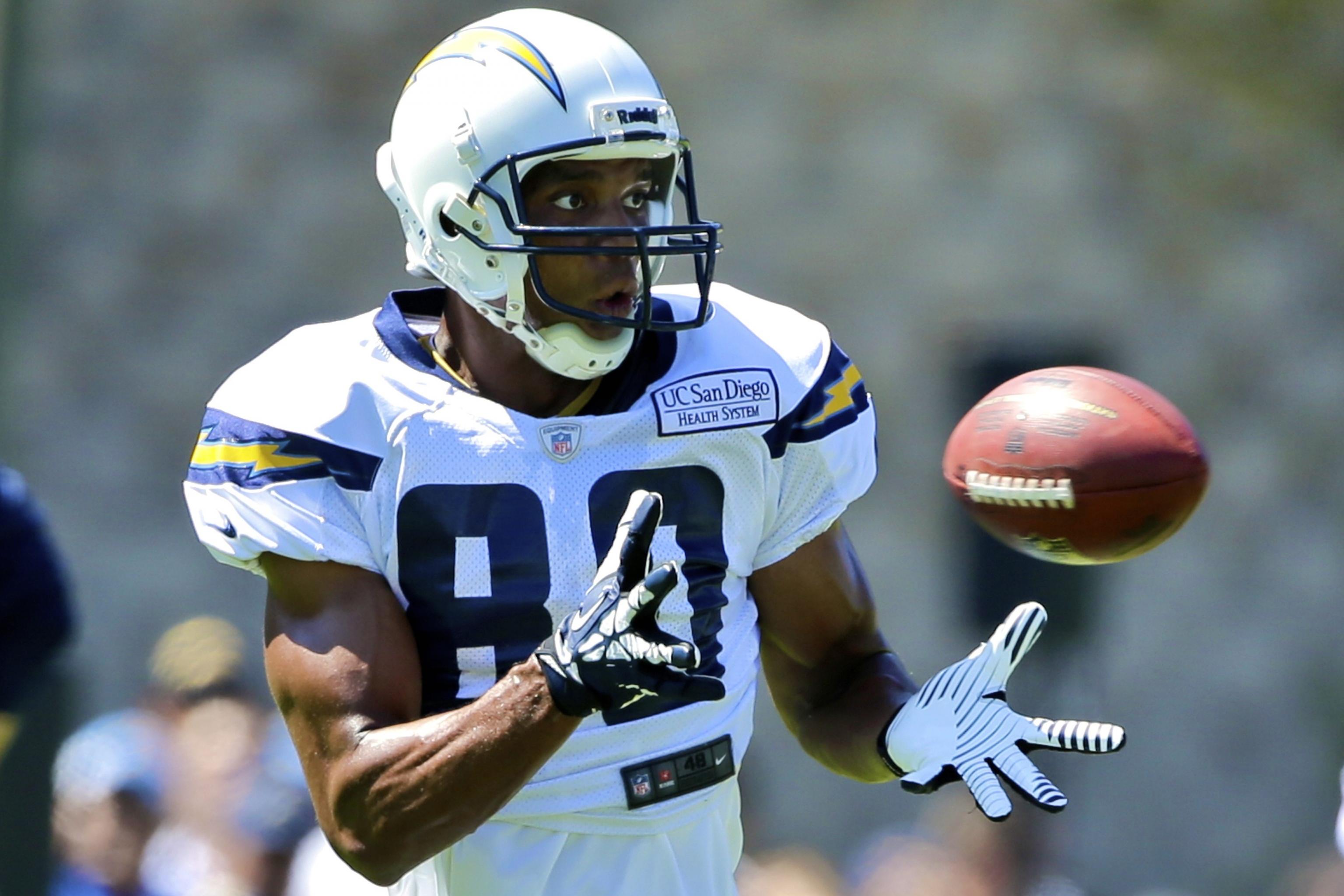 San Diego Chargers wide receiver Malcolm Floyd pulls in a pass