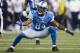 Detroit Lions wide receiver Ryan Broyles (84) celebrates making a reception against the Houston Texans in the first half of NFL football game at Ford Field in Detroit, Thursday, Nov. 22, 2012. (AP Photo/Rick Osentoski)