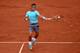 PARIS, FRANCE - MAY 26: Rafael Nadal of Spain returns a shot during his men's singles match against Robby Ginepri of the United States on day two of the French Open at Roland Garros on May 26, 2014 in Paris, France. (Photo by Matthias Hangst/Getty Images)