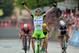 Italy's Stefano Pirazzi celebrates as he crosses the finish line to win the 17th stage of the Giro d' Italia cycling race from Sarnonico to Vittorio Veneto, Italy, Wednesday, May 28, 2014. Stefano Pirazzi won the 17th stage of the Giro d'Italia on Wednesday, while Nairo Quintana retained the overall leader's pink jersey. Pirazzi, who had led from the breakaway, made his move with little more than a kilometer remaining and edged out Tim Wellens and Jay McCarthy in a sprint at the end of the 204-kilometer (127-mile) stage from Sarnonico to Vittorio Veneto. (AP Photo/Gian Mattia D'Alberto)