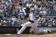New York Yankees relief pitcher Dellin Betances throws in the sixth inning of a baseball game against the Los Angeles Angels at Yankee Stadium, Saturday, April 26, 2014, in New York. (AP Photo/John Minchillo)