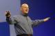 FILE - Microsoft CEO Steve Ballmer speaks at a Microsoft event in San Francisco, Wednesday, June 26, 2013. Ballmer, who helped build Microsoft into a technology empire and then struggled to prevent it from crumbling under his own leadership, will retire within the next 12 months. The world’s biggest software company did not name a successor. Microsoft Corp.’s stock shot up 9 percent in premarket trading following the news. (AP Photo/Jeff Chiu, File)