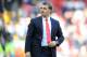 Liverpool's manager Brendan Rodgers during their English Premier League soccer match against Newcastle United at Anfield in Liverpool, England, Sunday May 11, 2014. (AP Photo/Clint Hughes)